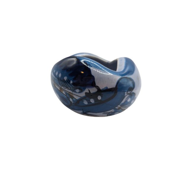 Mid 20th Century A. J. Tonala Mexico Bowl/ Ashtray with Bird Signed - Picture 10 of 12